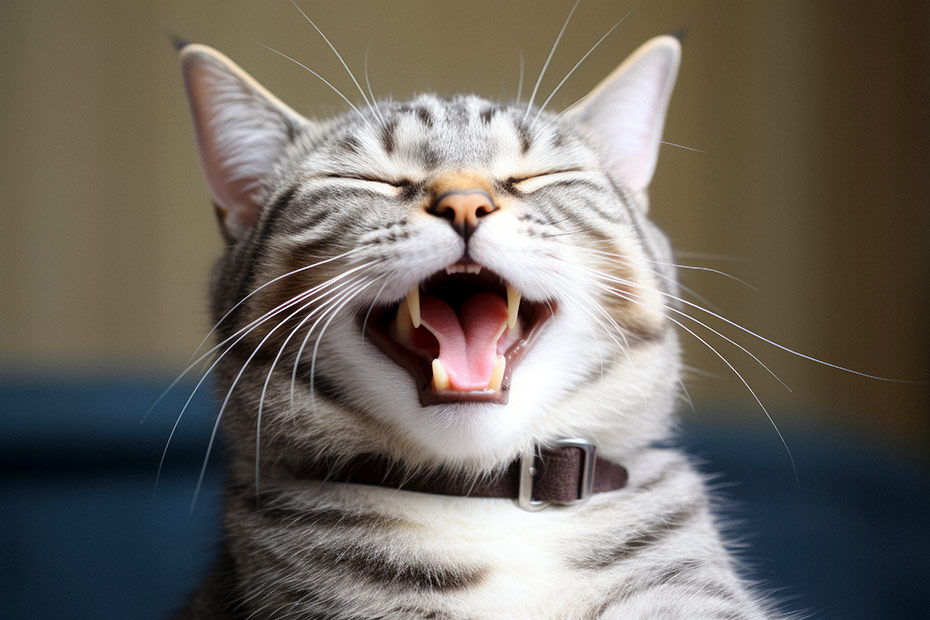 Gato feliz