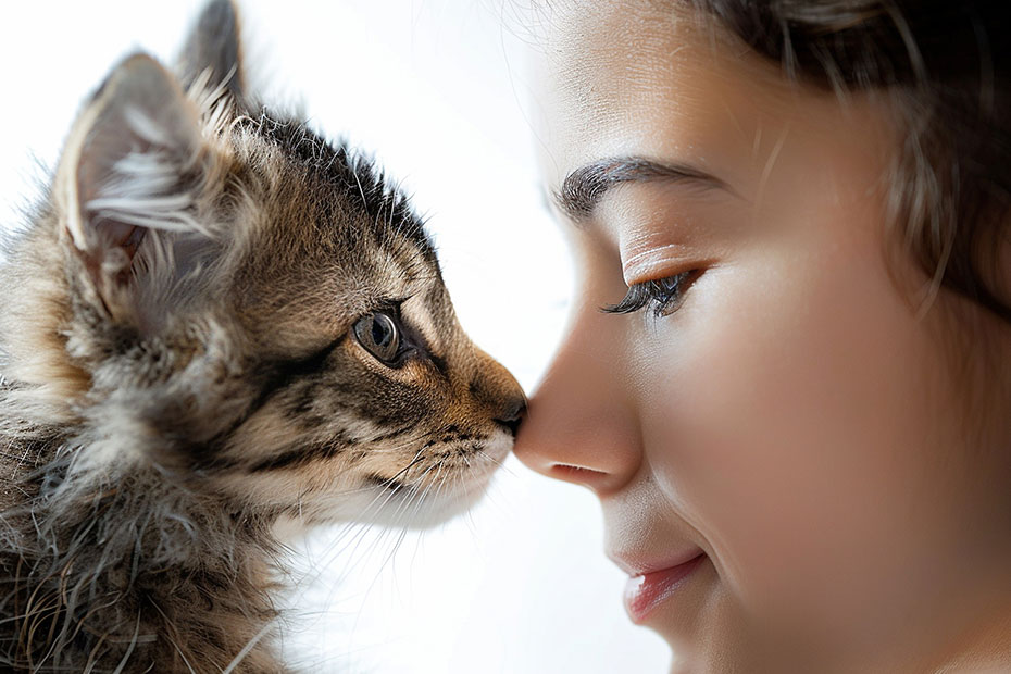 tu gato te huele la cara